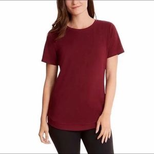 Danskin Ladies' Tulip Hem Tunic-Red